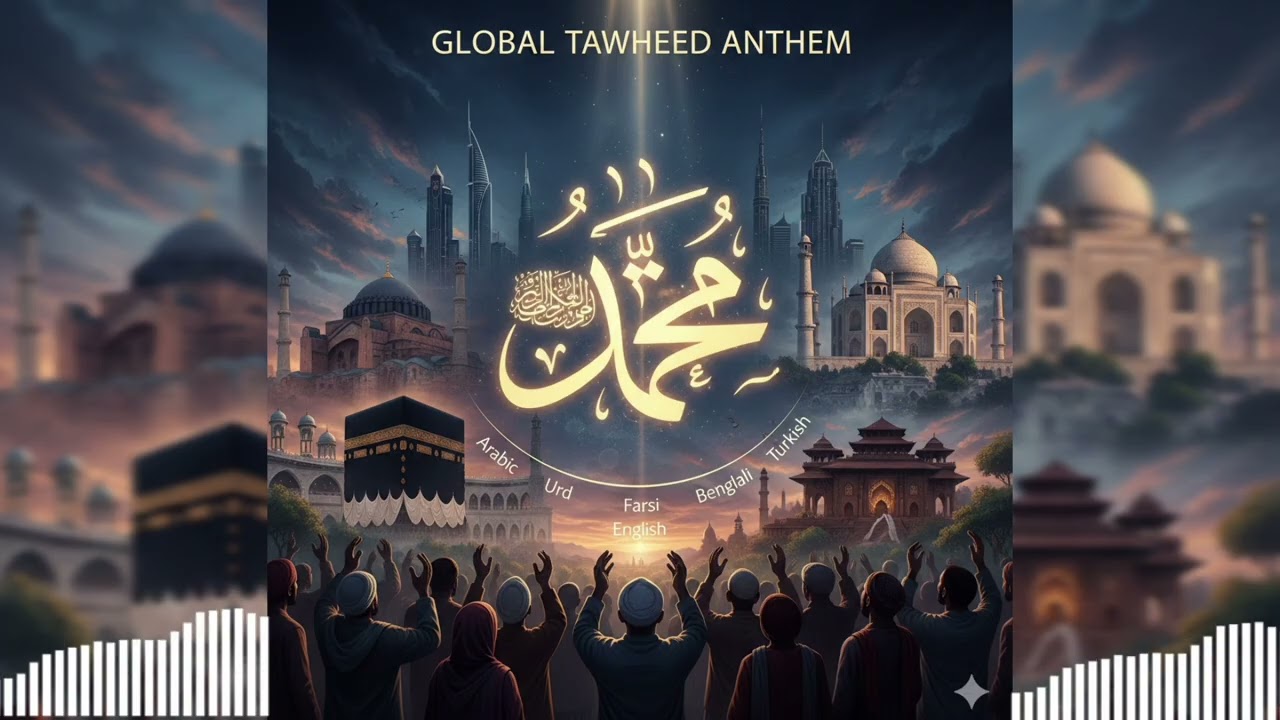 Global Tawheed Anthem | Iyyaaka Na'abudu | Multi-Language AI Nasheed (Arabic, Urdu, Farsi, Turkish) 