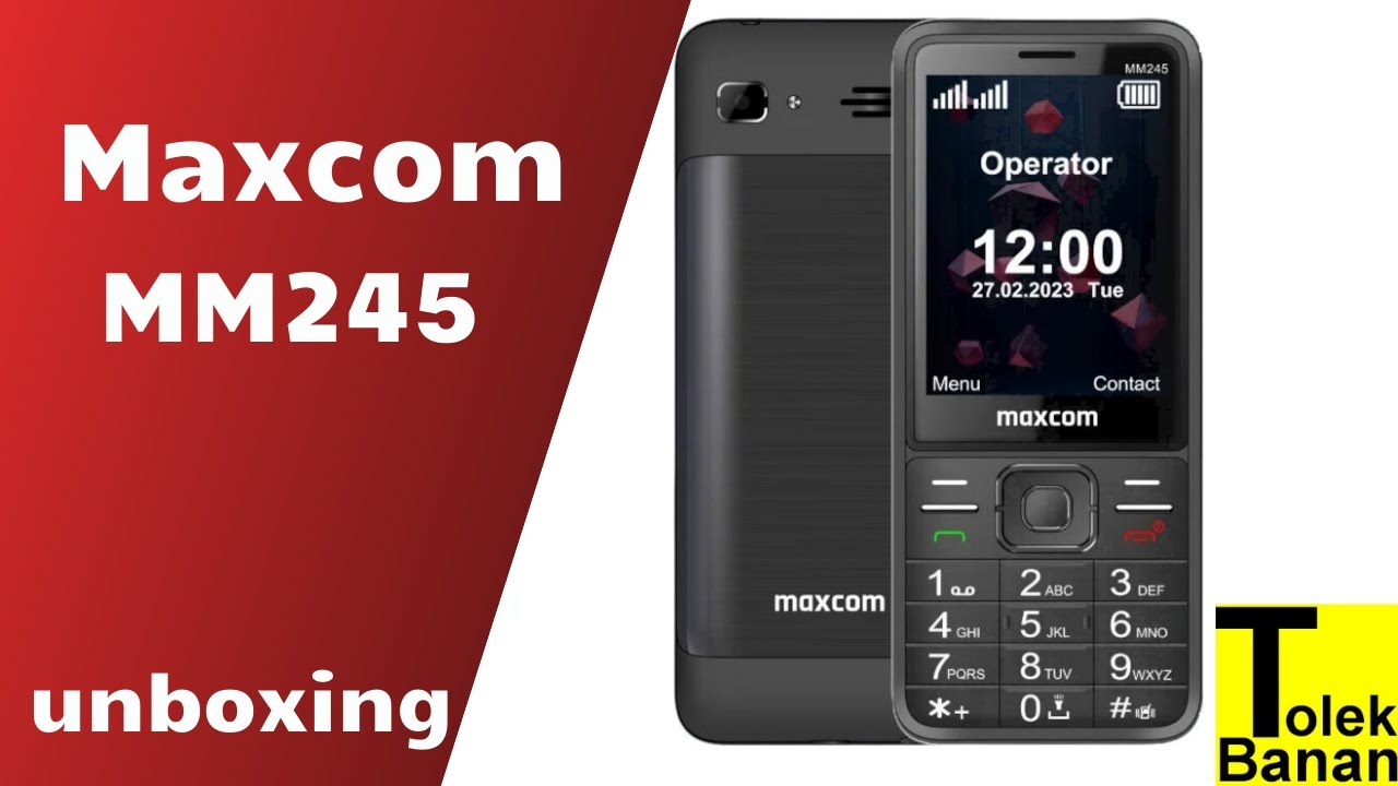 Maxcom Classic MM245 - Unboxing / Menu & Ringtones / Dzwonki