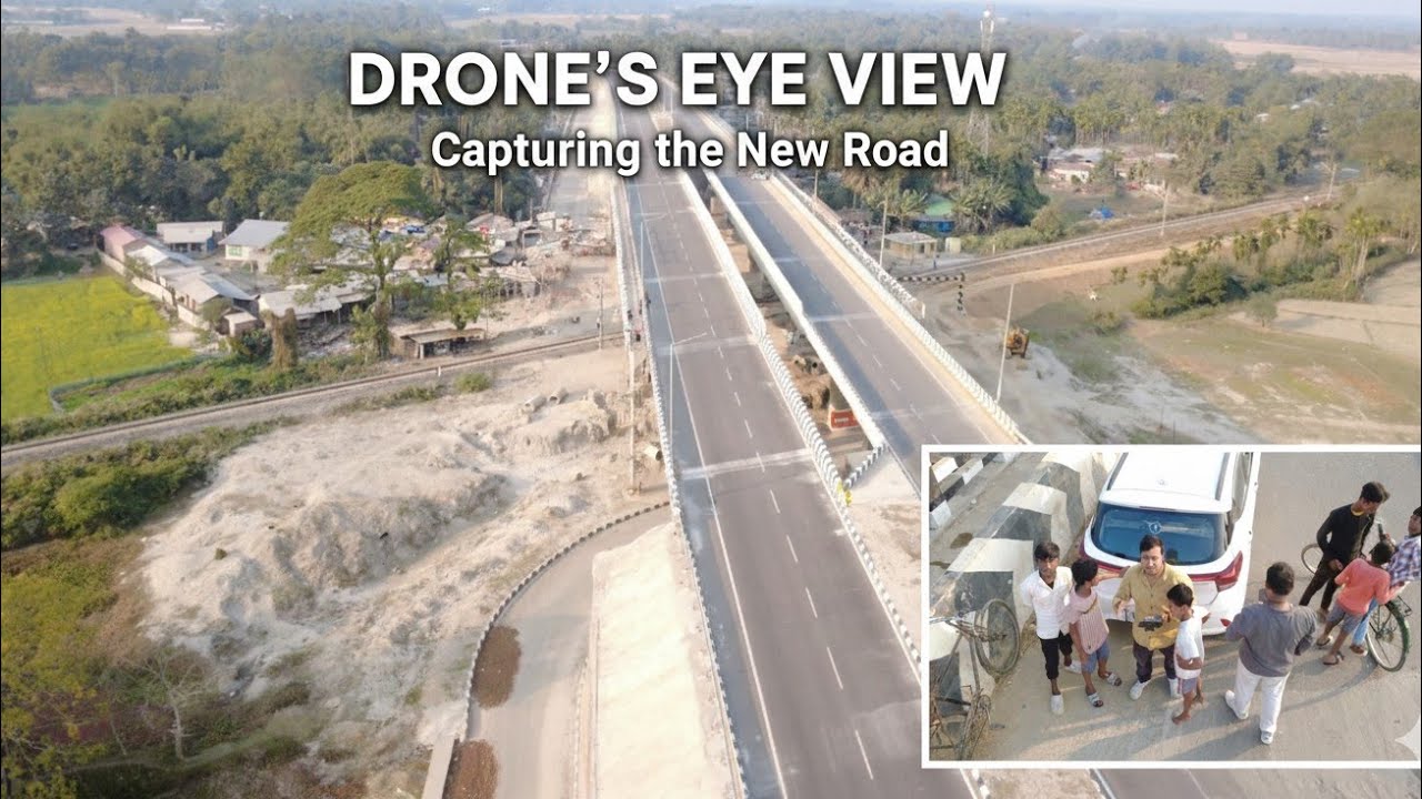 Dhubri to Shrirampur Flyover Drone view 