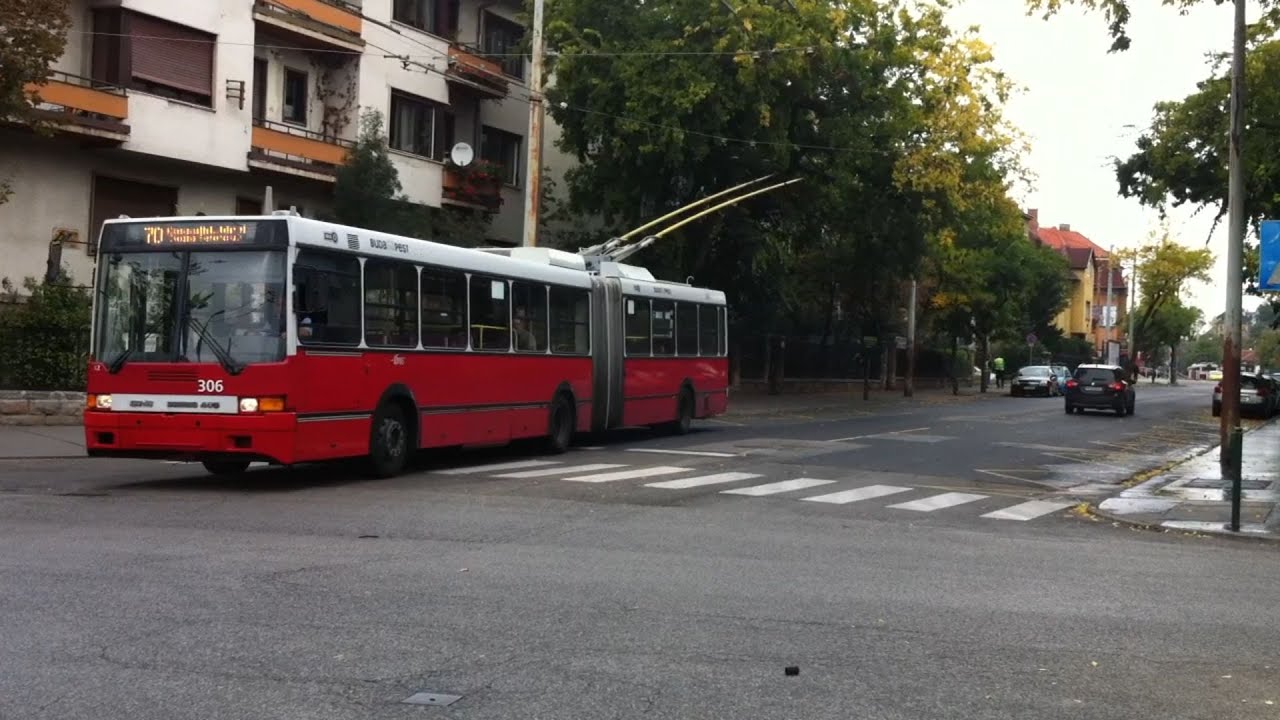Budapest 70-es trolibusz; Kossuth Lajos tér M - Erzsébet királyné útja, aluljáró