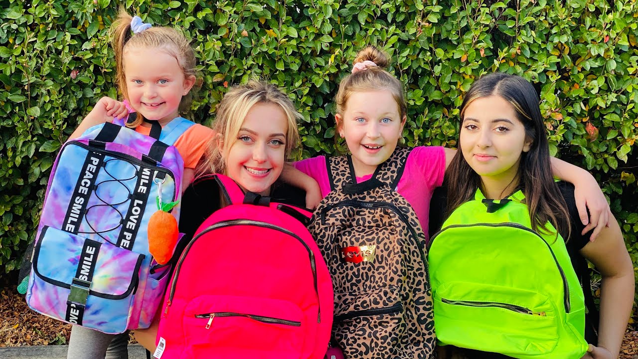 You Wouldn&rsquo;t Believe What&rsquo;s in Their BACKPACKS! Sisters Play Toys Challenge