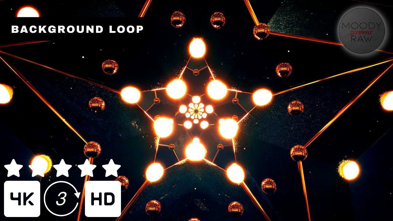 Luxury Star Motion 4K Visual Loop (Silent) | Luxury Ambient Background | Seamless Loop