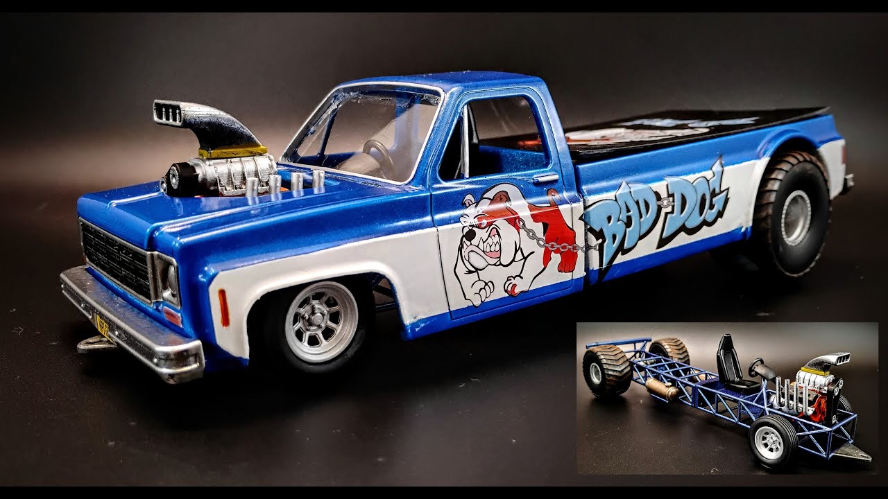 Chevy Squarebody Blown Hemi Pulling Truck 1/24 Scale Model Kit Build How To Assemble Paint Decal NEW