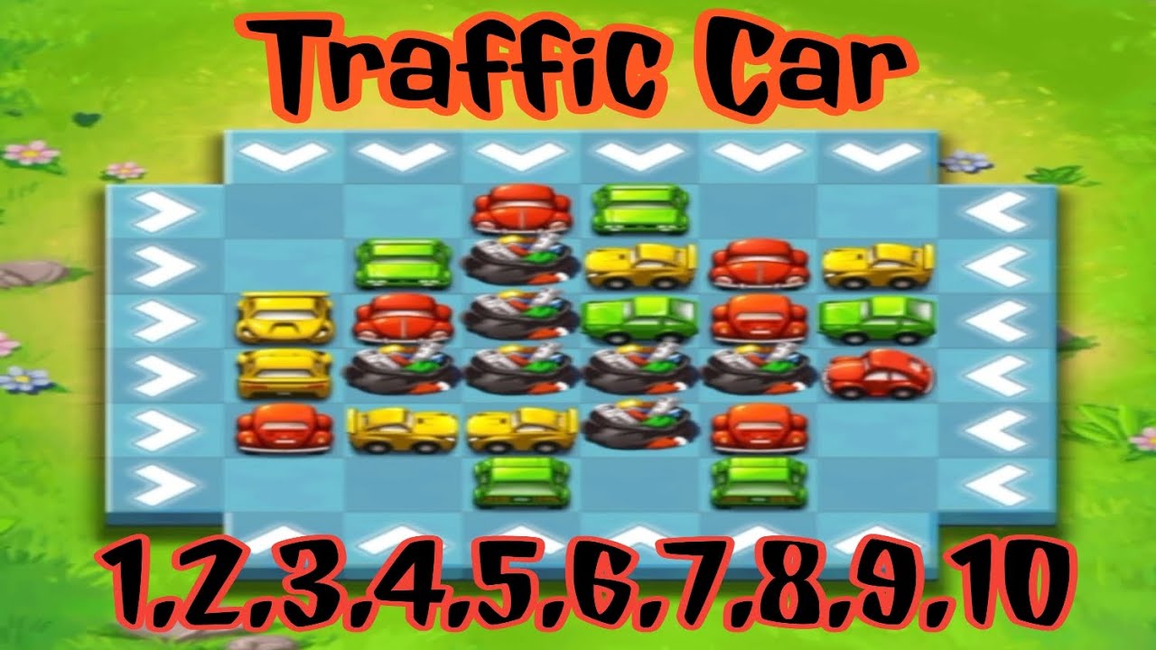 Traffic puzzle car parking game # Level. 1,2,3,4,5,6,7,8,9,10.