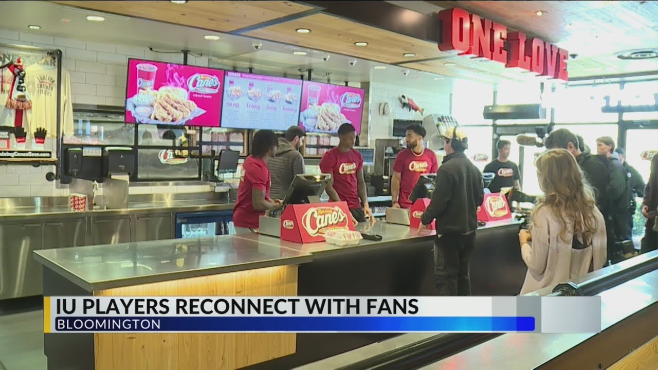 IU football players celebrate with Bloomington community after national championship win
