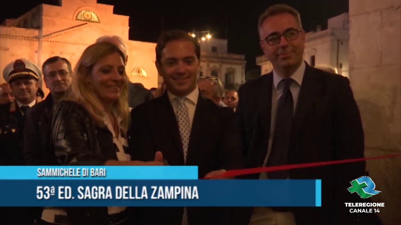 Sammichele di bari 53esima edizione sagra della zampina TG Teleregione 01 10 2019