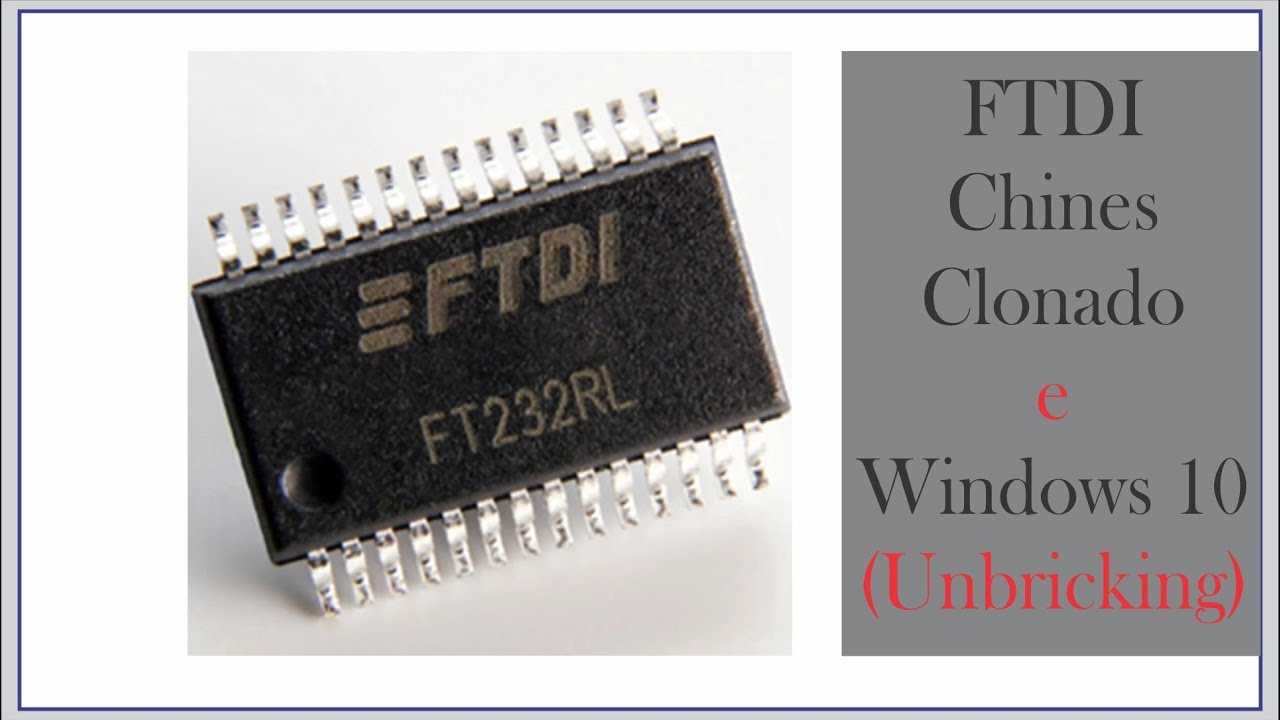 TEC02 - FTDI não genuíno - Como resolver o problema (Unbricking)