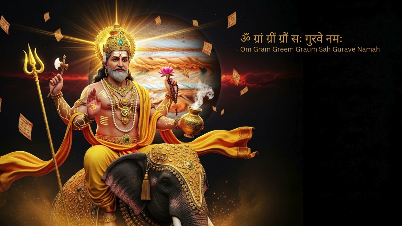 Guru Beej Mantra | Jyotish Remedy for Jupiter | Guru Dosha & Dasha Mantra | Chitta Dhyana Astrology
