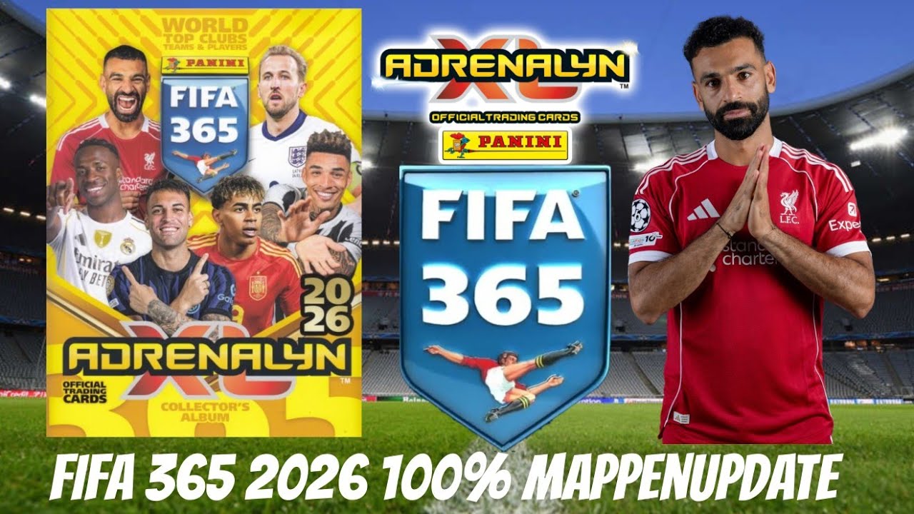 Panini FIFA 365 Adrenalyn XL 2026 100% Mappenupdate!😍