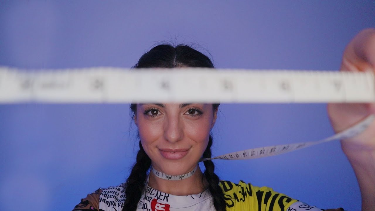 ASMR Face Measuring | Close Up Personal Attention