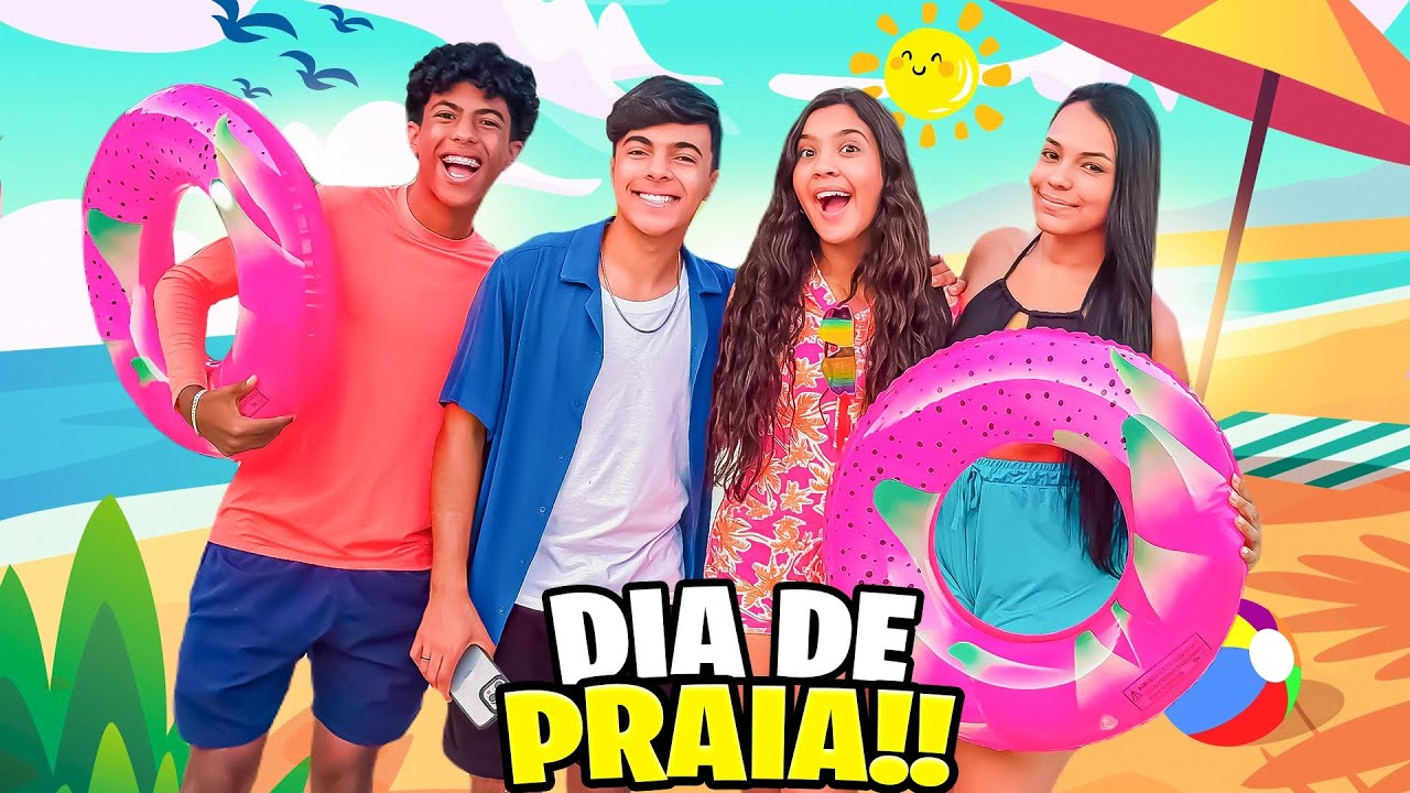 PRAIA COM AMIGOS * Ela me seguiu 😤