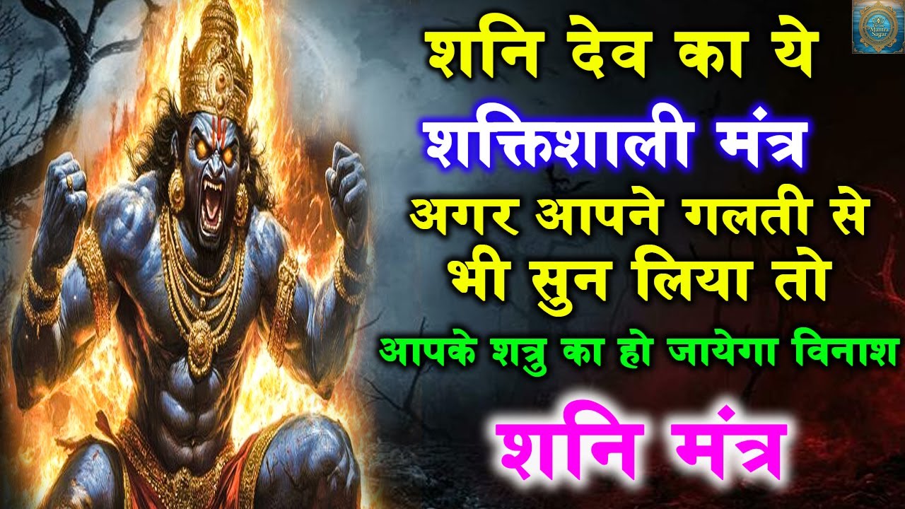 Shani Mantra : ये शक्ति शाली मंत्र अगर आपने गलती से भी सुन लिया, तो आपके शत्रु का हो जायेगा विनाश