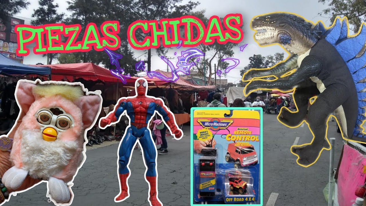 CHACHAREANDO  MICRO MACHINE DE CONTROL REMOTO/MEGA GODZILLA #furby #juguetesretro #tianguis