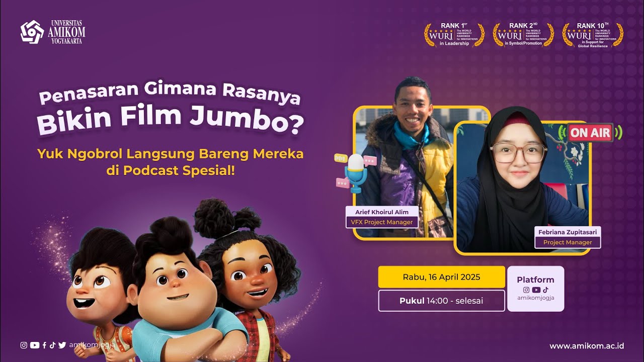 Cerita Seru Alumni AMIKOM di Balik Produksi Film Jumbo || PODCAST AMIKOM YOGYAKARTA