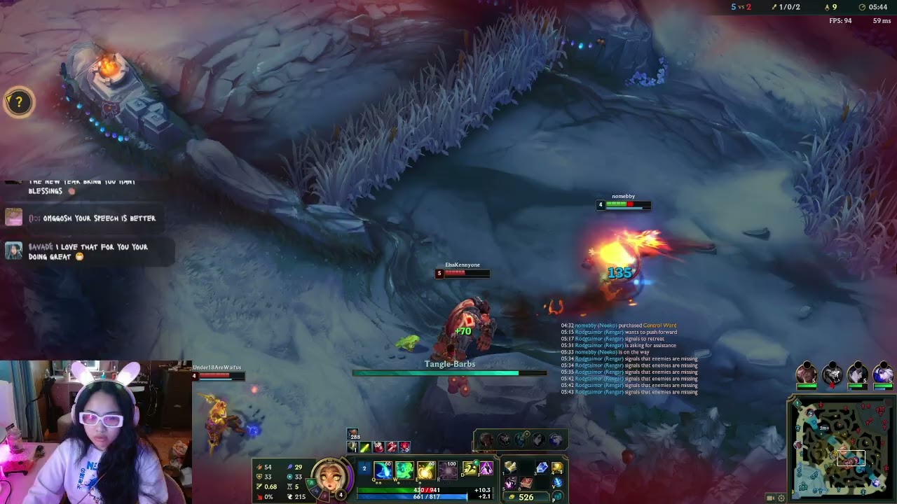 12/25/2025 - Neeko Support - 3/8/13 | 47.1% - Solo Ranked - nomebby#na1 - -25LP Gold 2