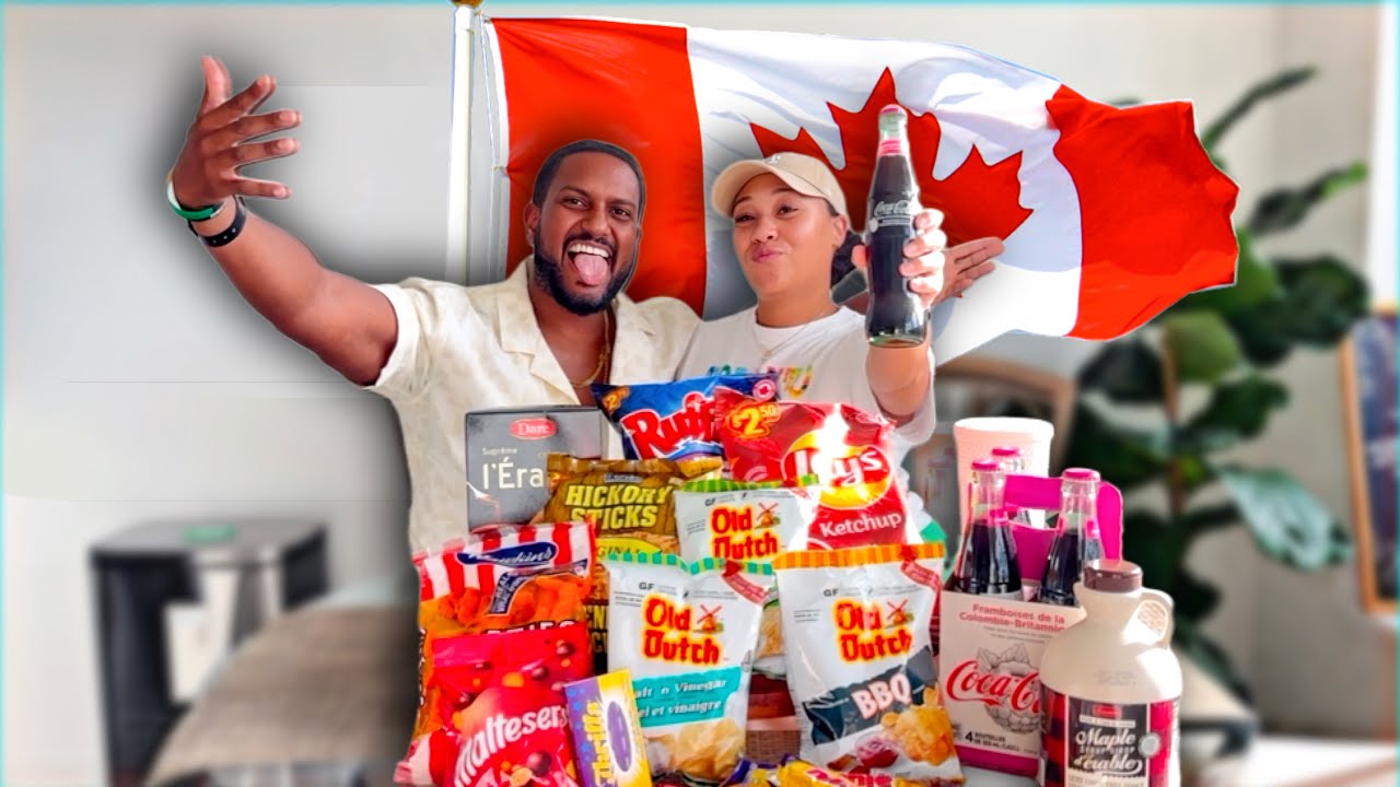 We Tried Popular Canadian Snacks for the First Time! 🇨🇦 Our HONEST Reactions