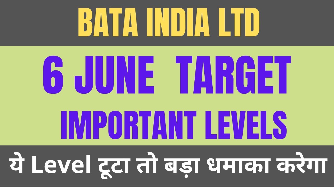 Bata india Share 06 June Target | Bata India stock analysis | Bata share price analysis #batashare
