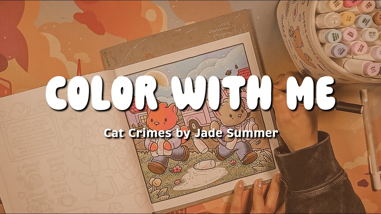 COLOR WITH ME | Cat Crimes by Jade Summer