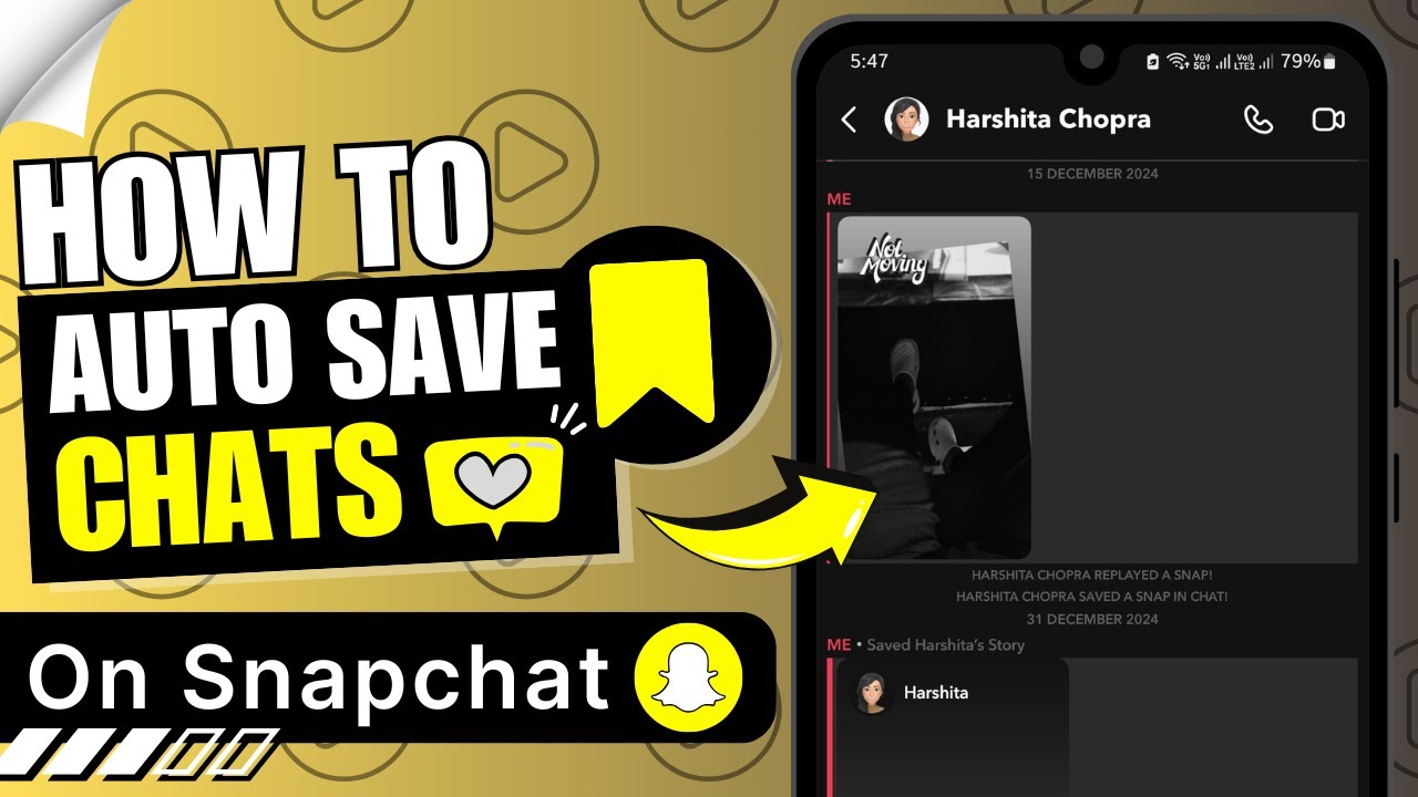 How to Auto Save Chat on Snapchat ✅