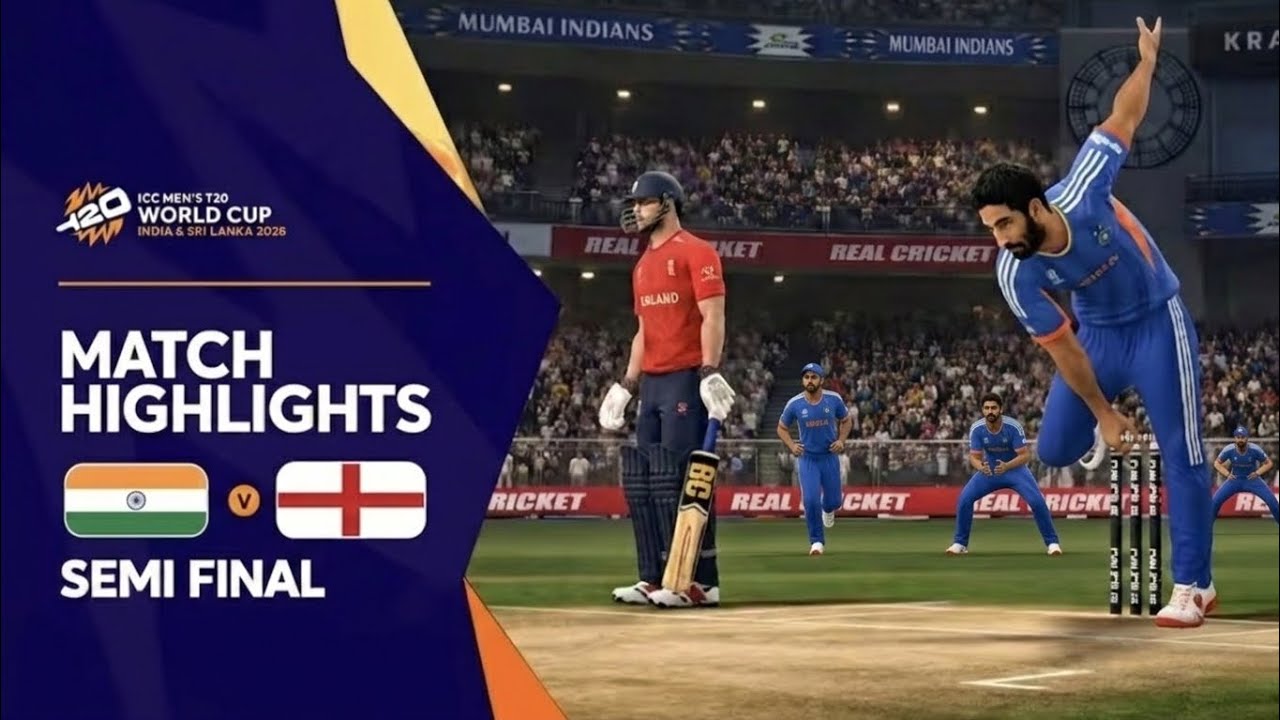 Ind 🇮🇳 vs Eng 🏴󠁧󠁢󠁥󠁮󠁧󠁿  Semi-Final|ICC Mens T20I World Cup 2026| #realcricket #indiancricketteam #icc