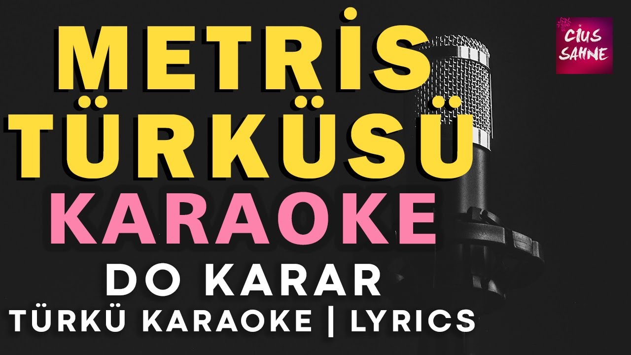 Şu Metris'in Önü (Metris Türküsü) – Türkü Karaoke | Altyapısı ve Sözleriyle (Lyrics) - Do