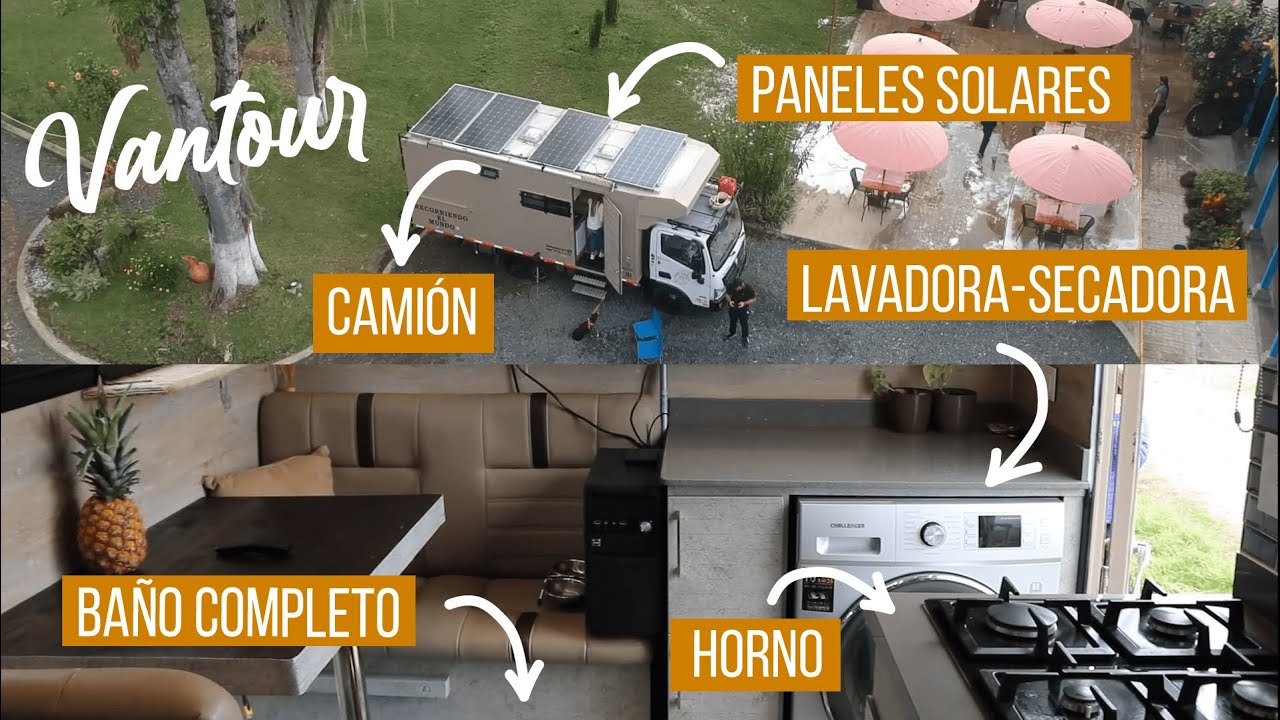 Increíble CAMIÓN 🚛 con LAVADORA / secadora camper Foton Aumark VANTOUR