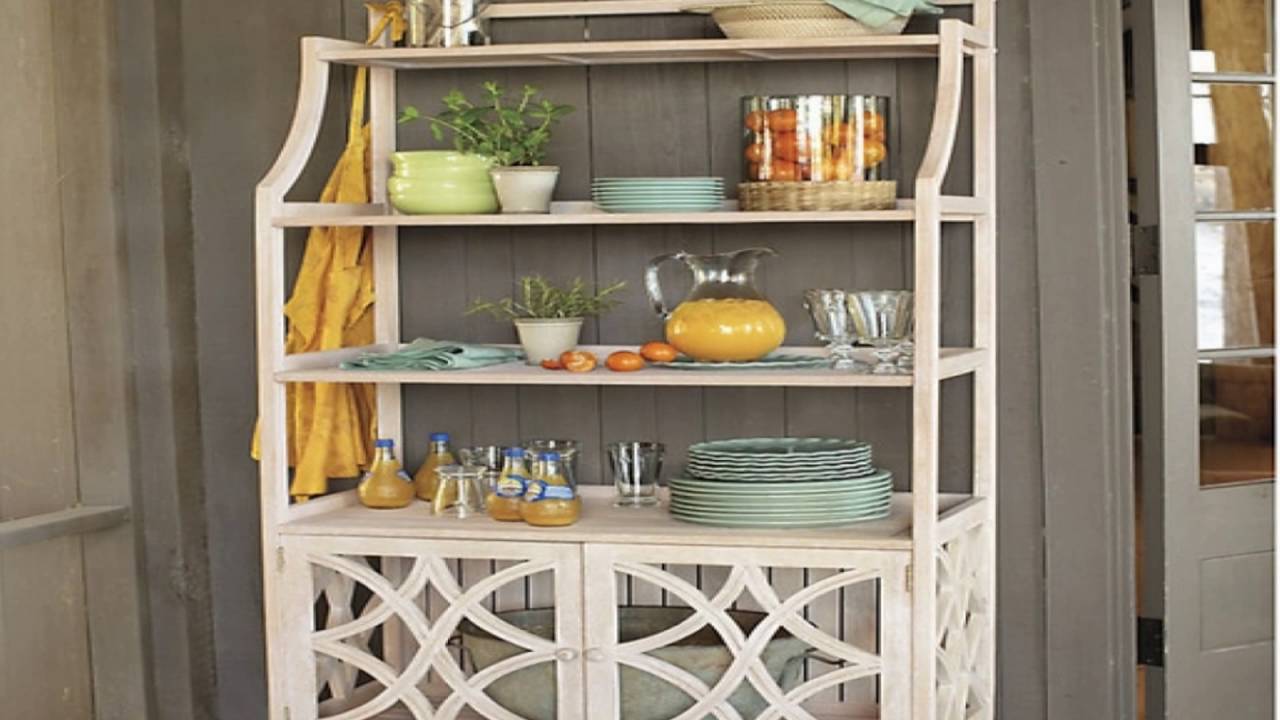 kitchen bakers rack cabinets