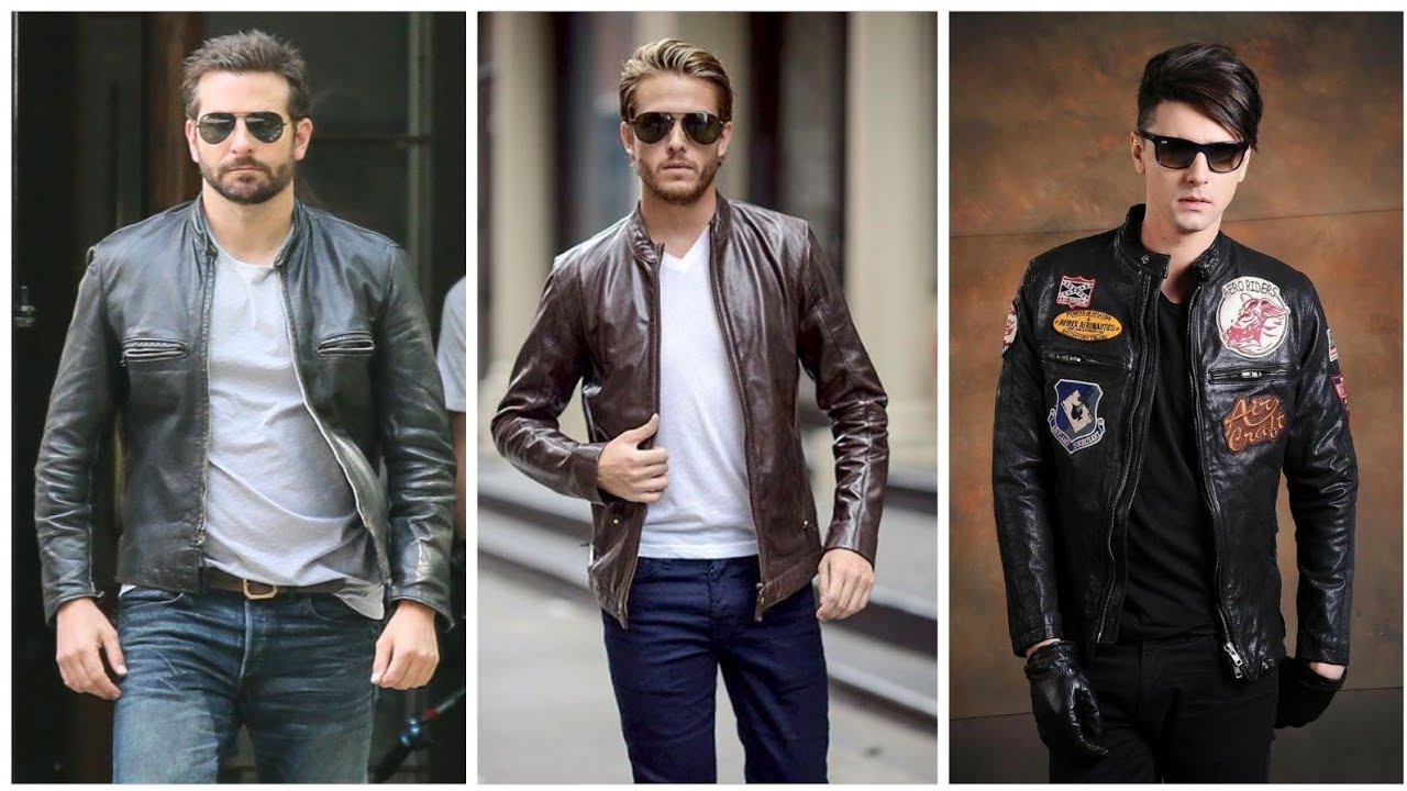 Lovely leather latex jacket outfit for men and boys #2022