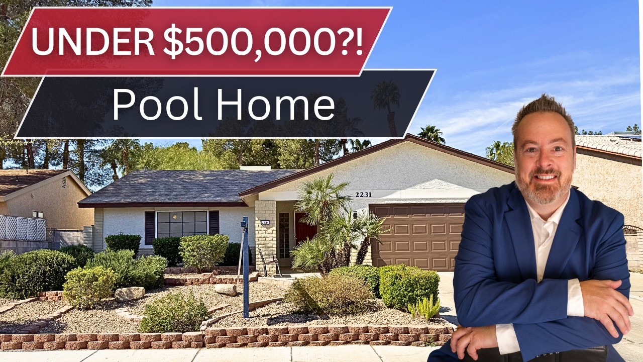 Under $500K Pool Home in Green Valley Henderson NV | 3 Bed Single Story Tour