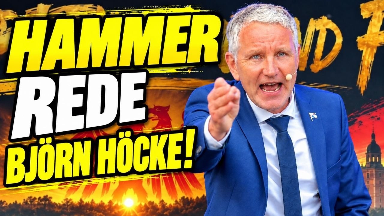 Bj&ouml;rn H&ouml;cke HAMMER Rede Tag der deutschen Einheit 03.10.2026 in F&uuml;rstenwalde! 