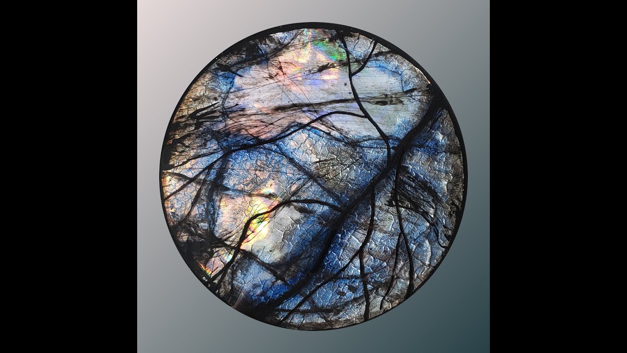 Labradorite Resin Painting