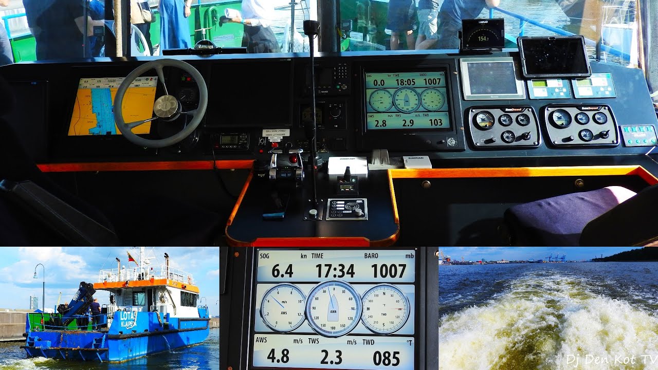 On board LOTAS ship (Trip in Klaipeda port)