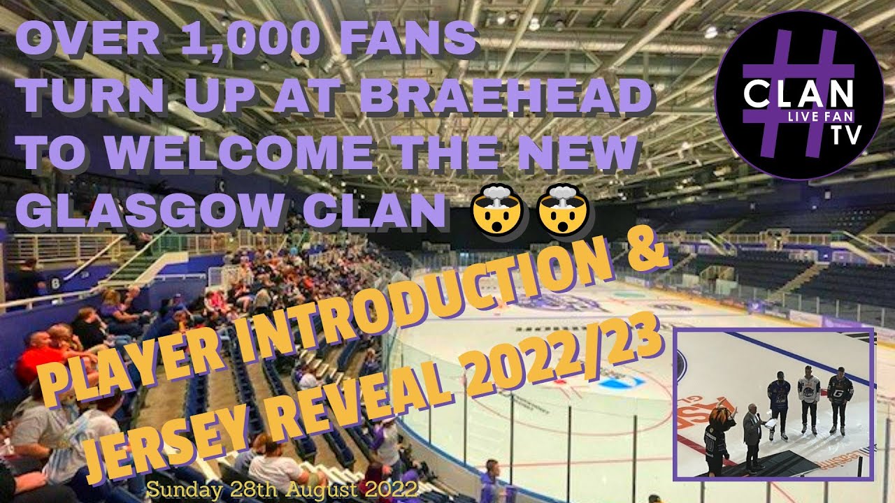 Over 1,000 fans at Braehead Arena to welcome the Clan !!