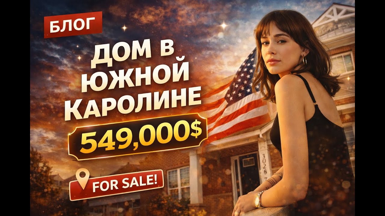 Обзор дома за 549 000$  в Южной Каролине/Я устала жить в ренте