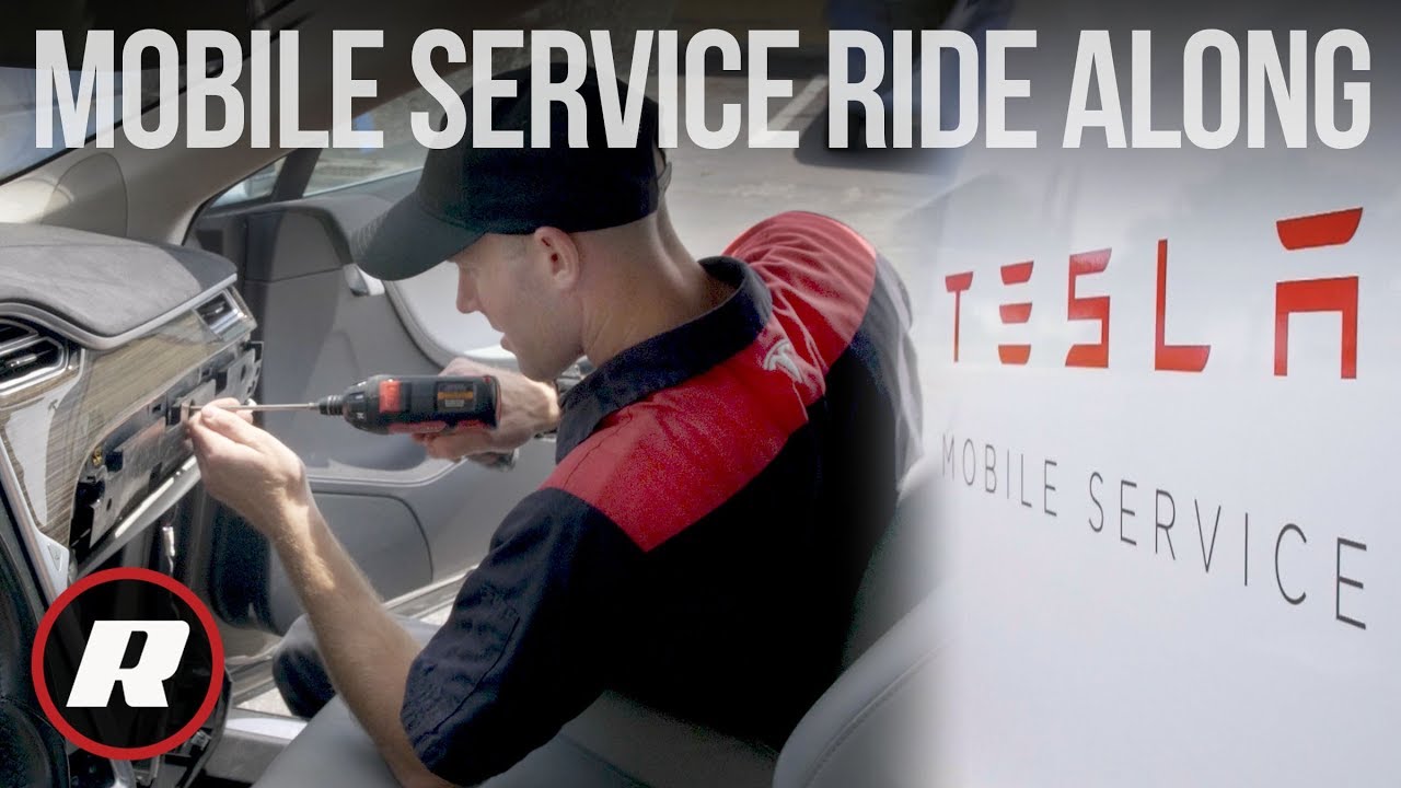 Путешествуйте с Tesla Mobile Service и ремонтируйте электромобили