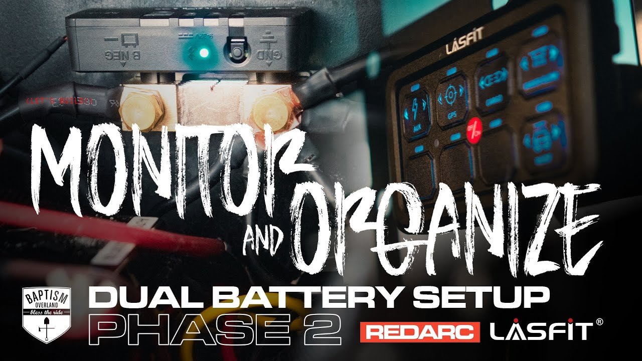 Monitor & Organize! With the *REDARC Battery Monitor & LasFit Switch Pod*