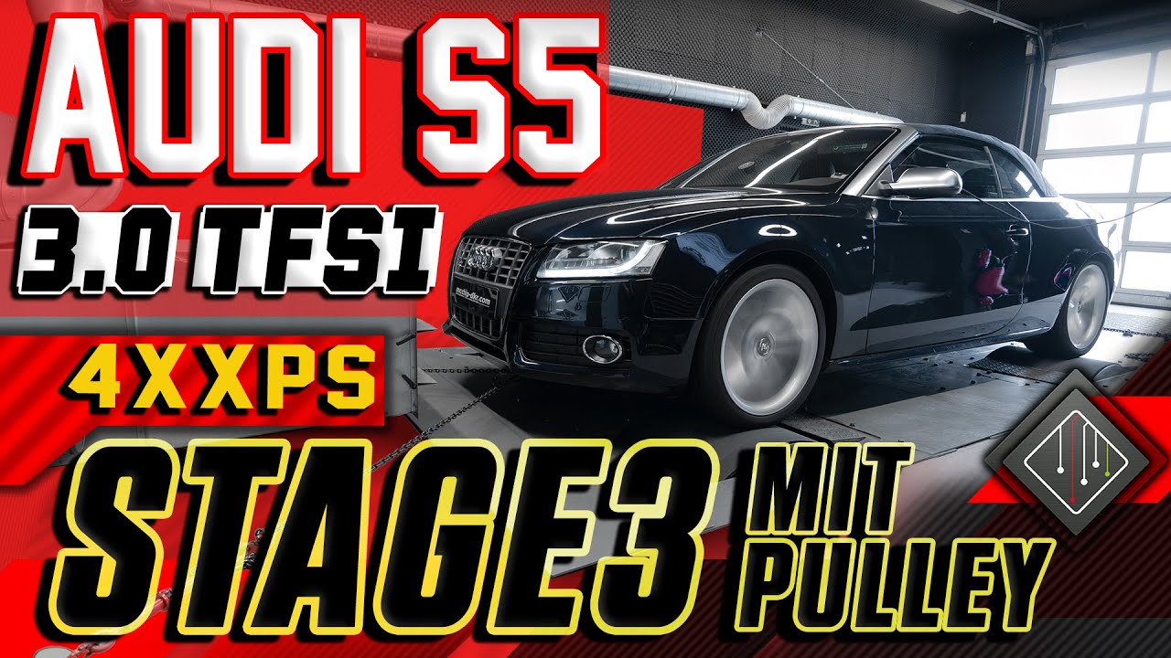 Audi S5 (8F) | 4XXPS | Stage 3 + Pulley | 100-200 km/h | mcchip-dkr