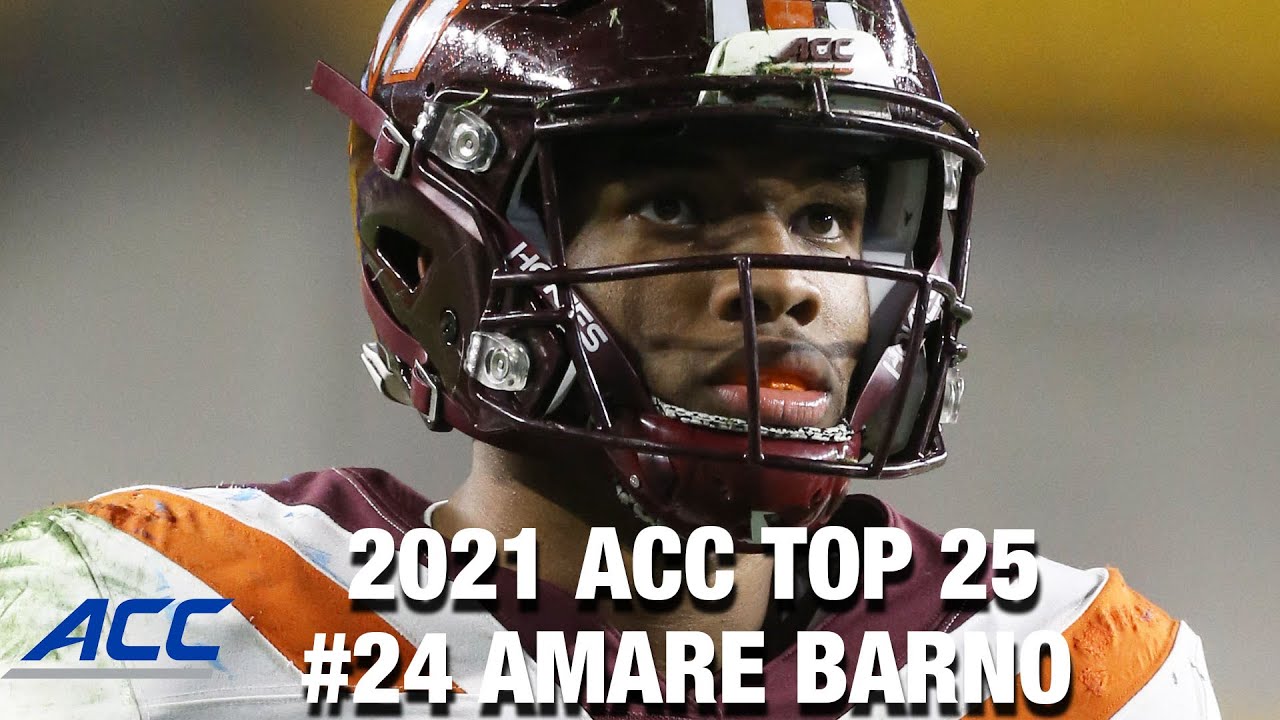 #24 Virginia Tech DL Amare Barno |  2021 ACC Top 25 Returning Players