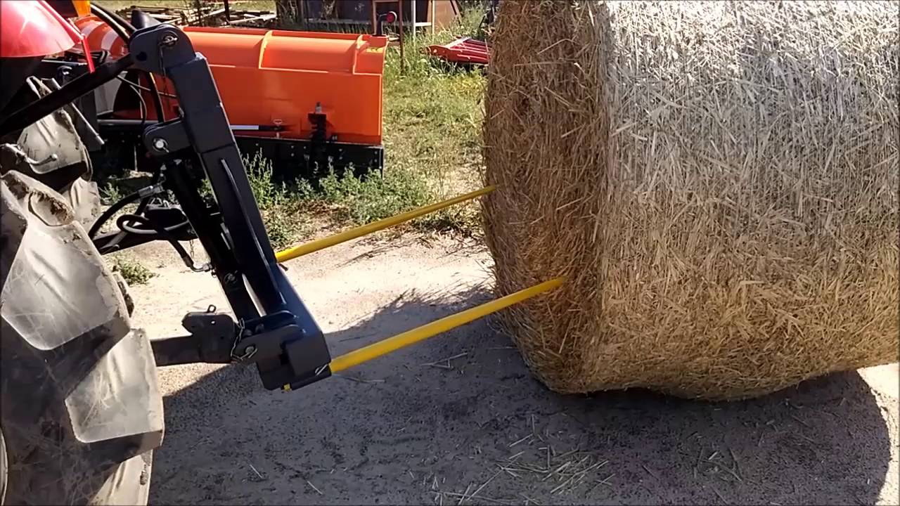 Widły do bel balotów 2-4 zęby, sterowane hydraulicznie. (Producent ATMP)