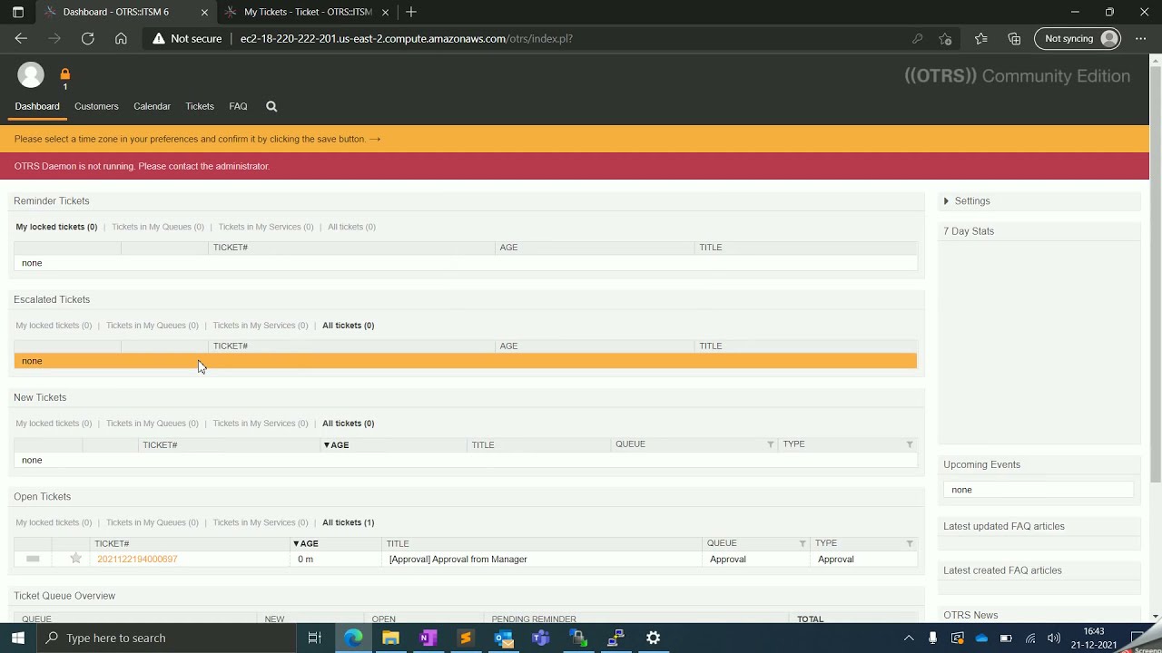OTRS Service Catalog