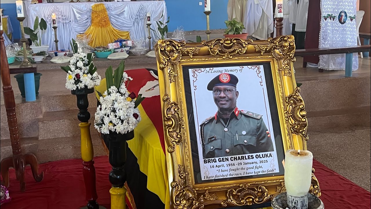 The Body of Late Brig Gen. Charles Oluka at St Patrick’s Catholic Church Madera