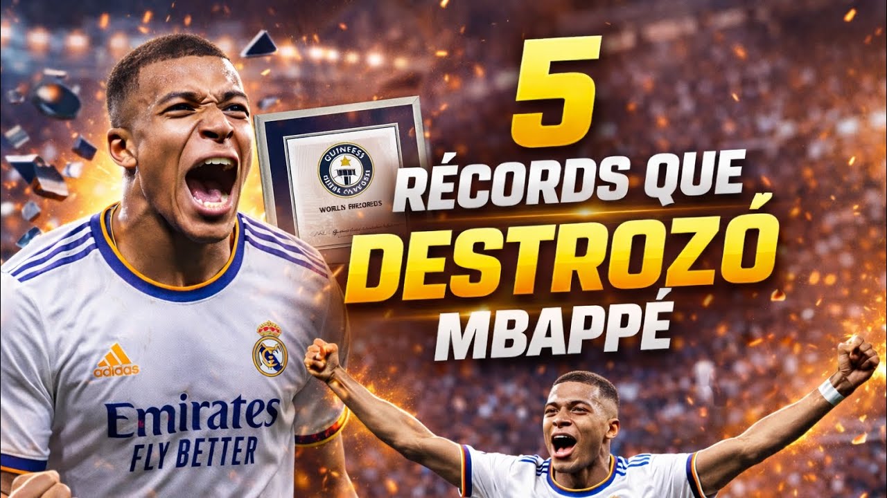 5 RECORDS QUE DESTROZO MBAPPE|| FDF