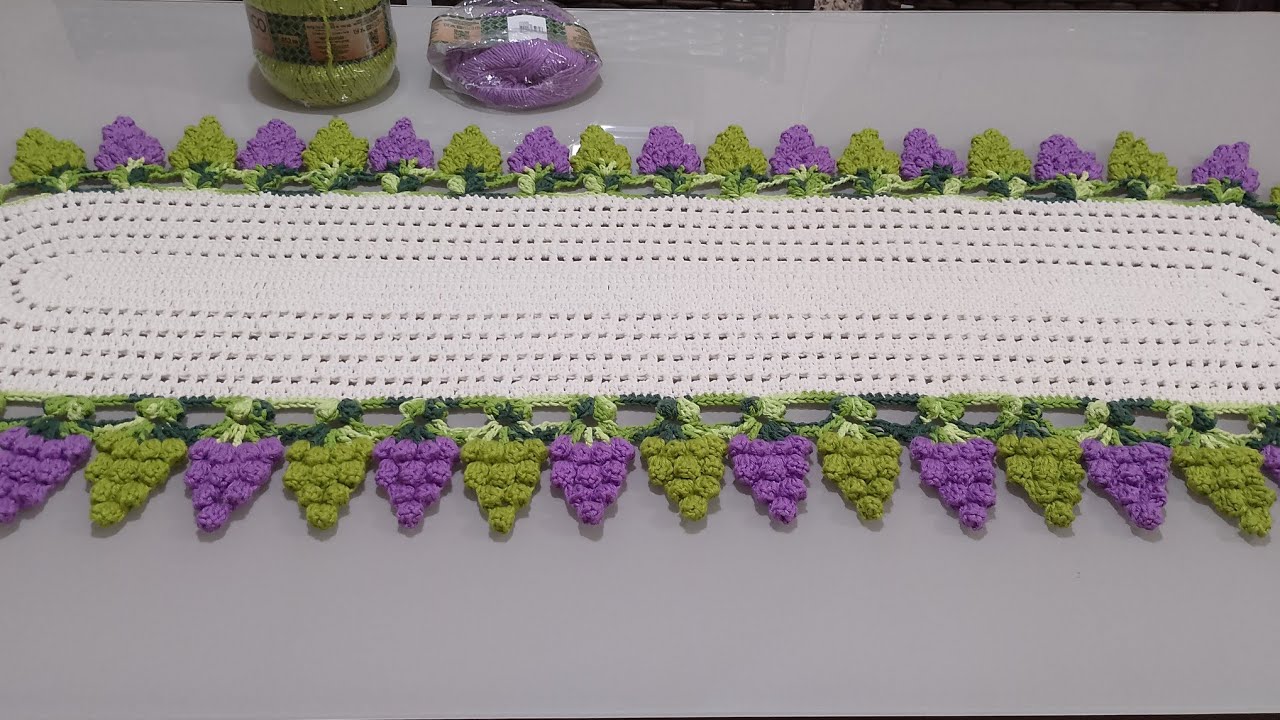 Trilho de mesa uvas