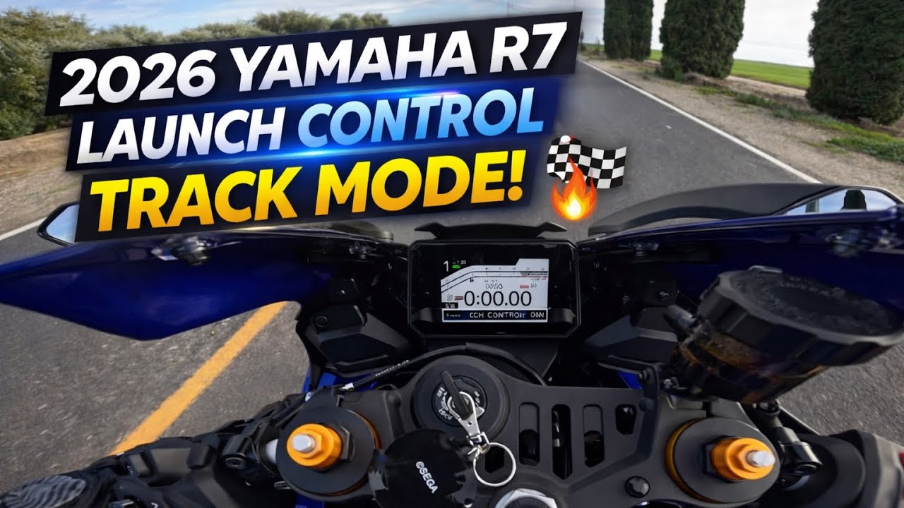2026 Yamaha YZF-R7 Launch Control & Track Mode POV🌀