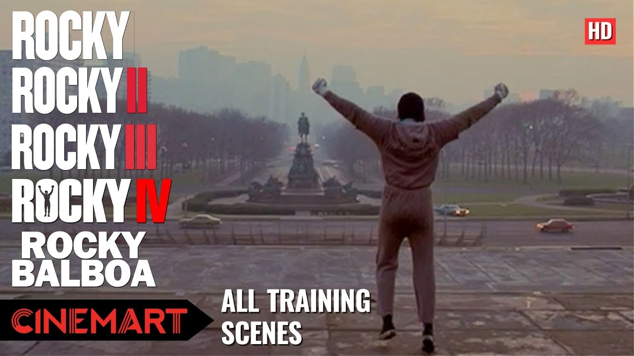 ROCKY (1, 2, 3, 4 & 6) | All Training Scenes | All Training Montages in HD