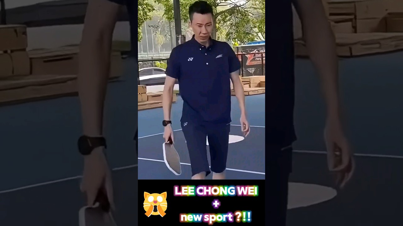 😮Lee Chong Wei plays new sport in 2024 #badminton2024 #leechongwei