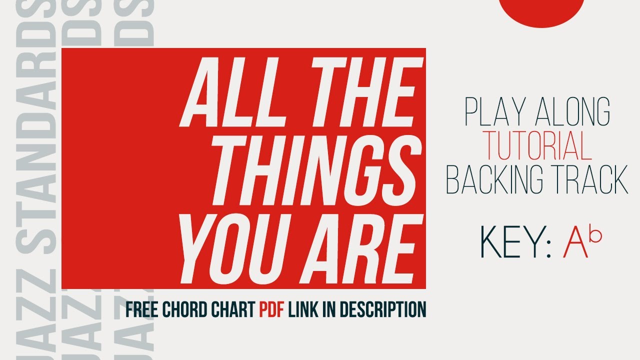 All the things you are (Backing track)  - Ab -  FREE PDF - - Tutorial de jazz