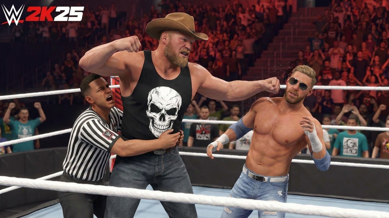 THE BEAST vs. THE SLOTH! 🍊 Brock Lesnar vs. Orange Cassidy | WWE 2K25 — Via Cloud Gaming 