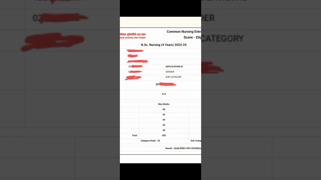 CNET RESULT BSC NURSING 2023#cnet #bscnursing #medical #college