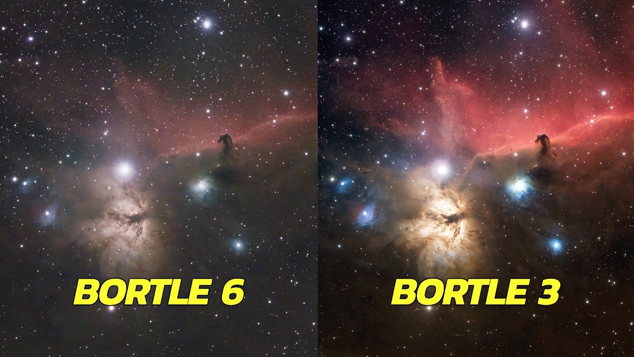 The SAME NEBULA from the CITY vs. DARK SKY